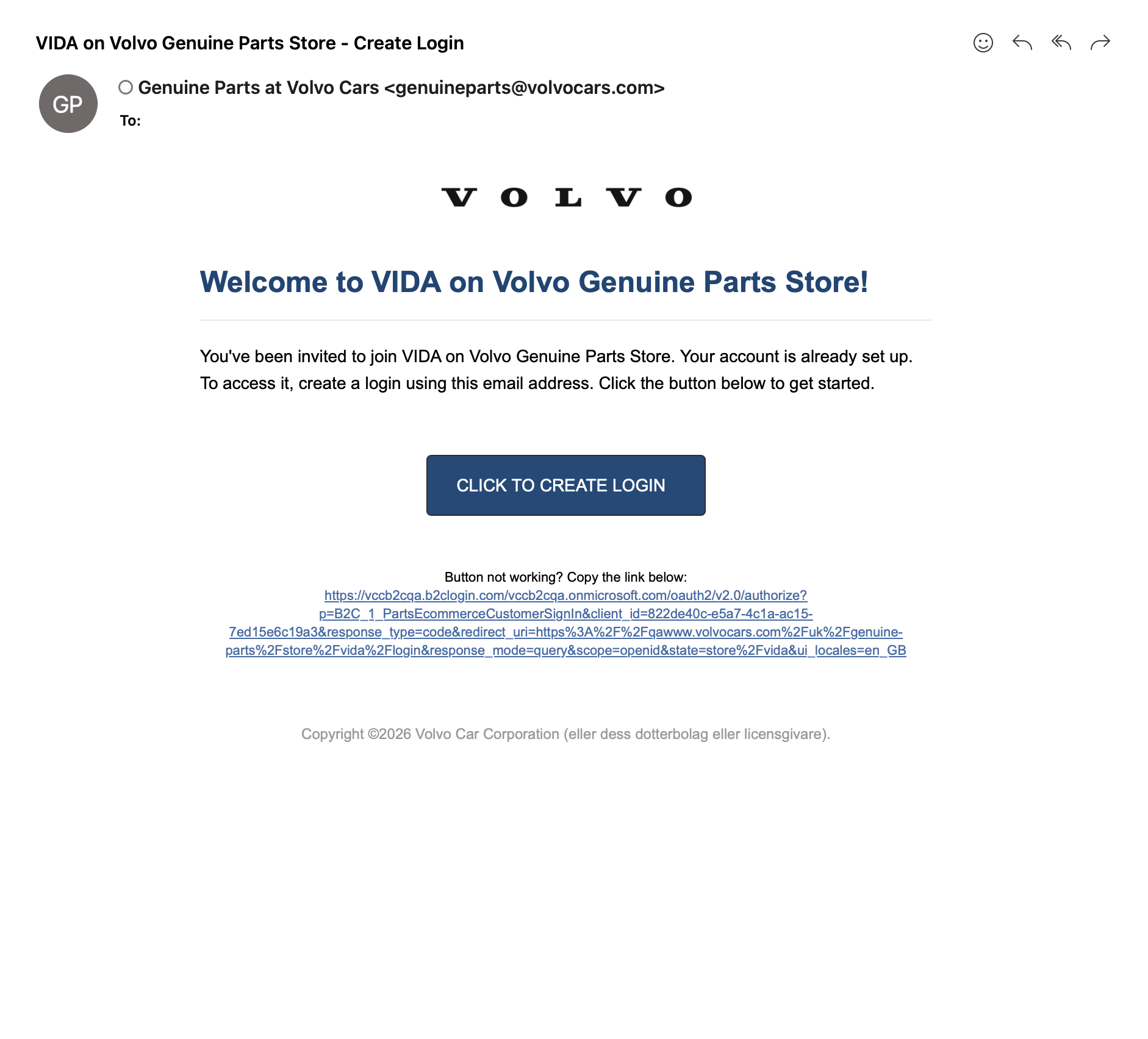 Screenshot showing where to find the Create Login option